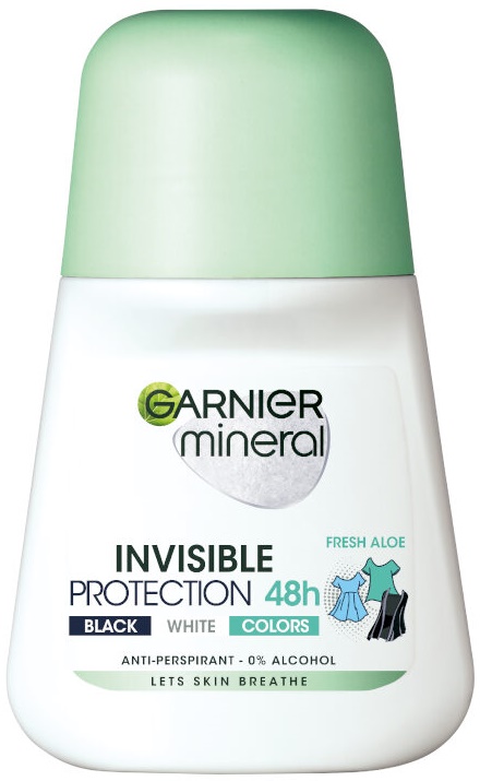 Garnier Mineral Roll-on antiperspirant  Invisible 48H, Fresh Aloe, 50 ml