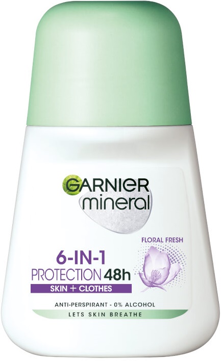 Garnier Mineral Roll-on antiperspirant  Protection 48H, Floral Fresh, 50 ml
