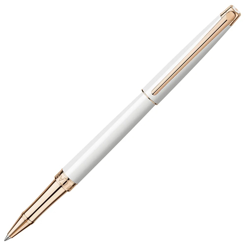 Roller Caran d'Ache Leman - Slim White Rose Gold