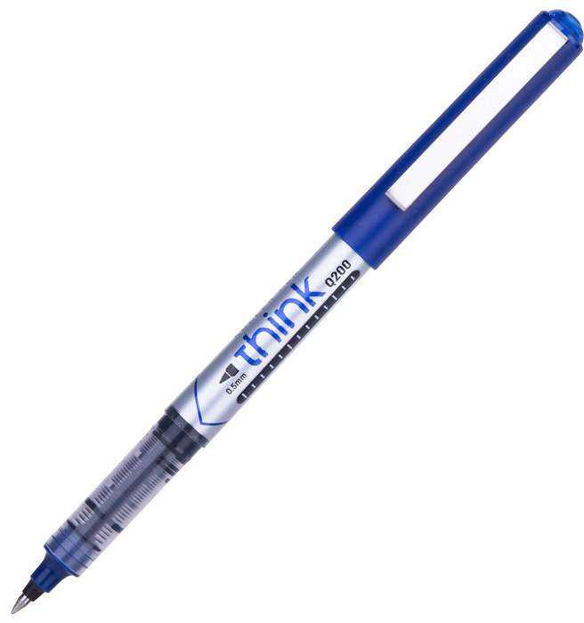 Roller Deli Think - EQ20030, 0.5 mm, scris cu albastru