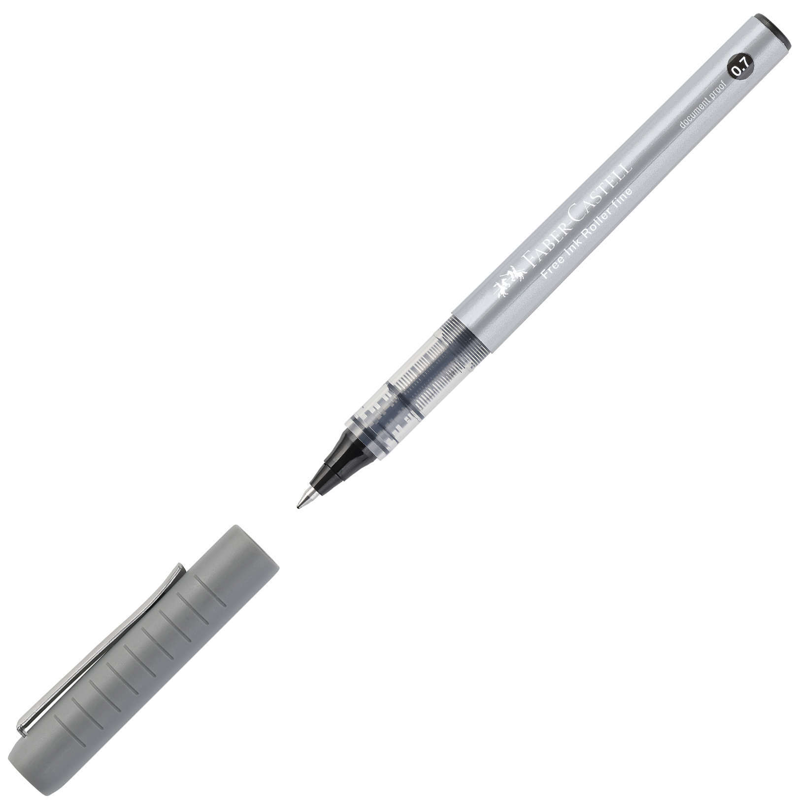 Roller Faber-Castell Free Ink - 0.7 mm, negru