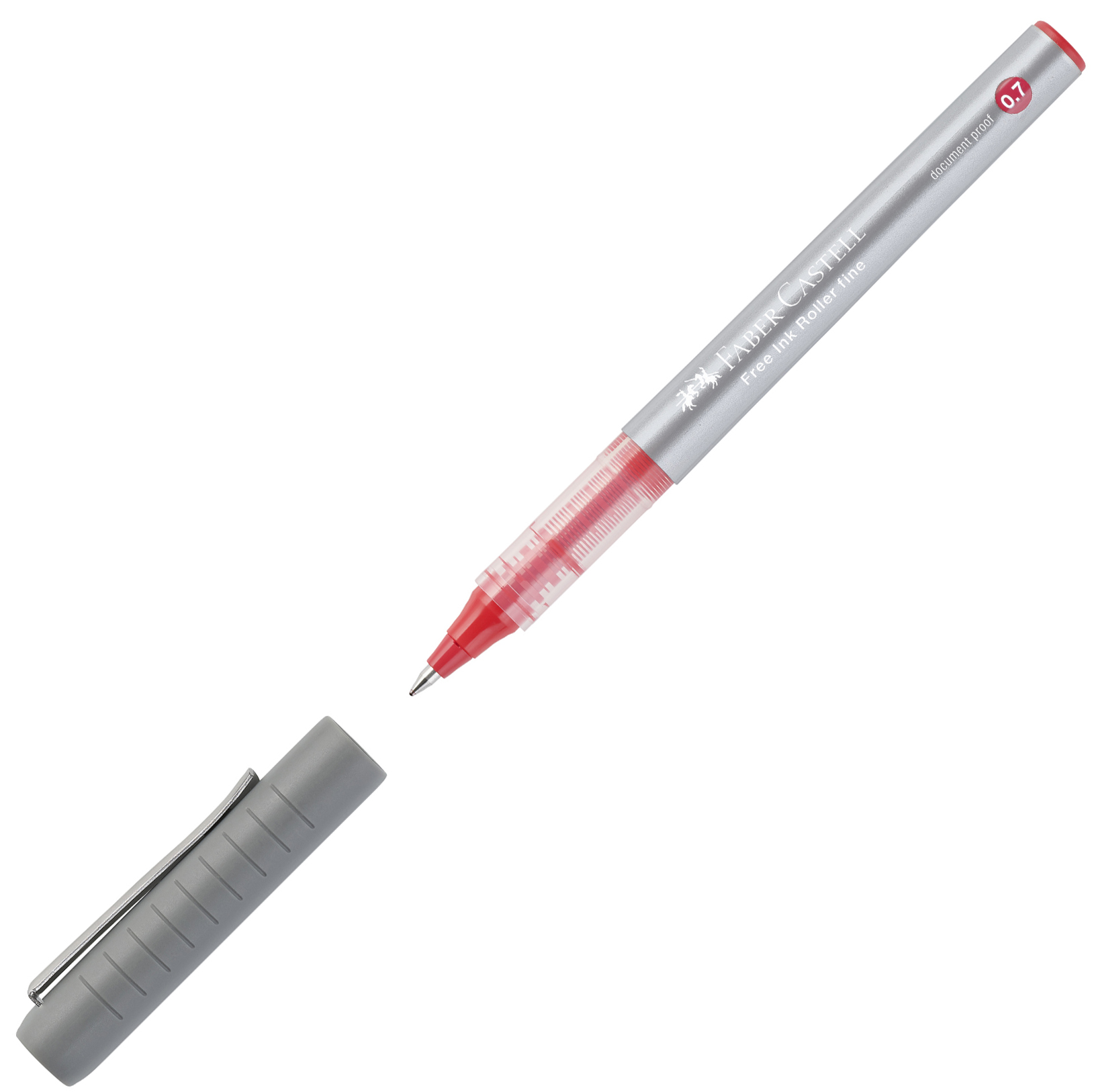 Roller Faber-Castell Free Ink - 0.7 mm, rosu