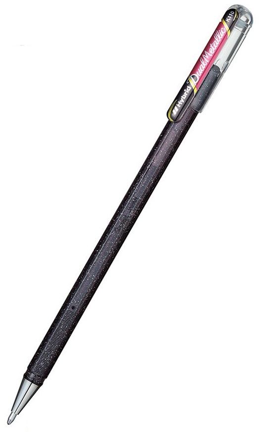 Roller Pentel Hybrid Dual K 110 - 1.0 mm, negru