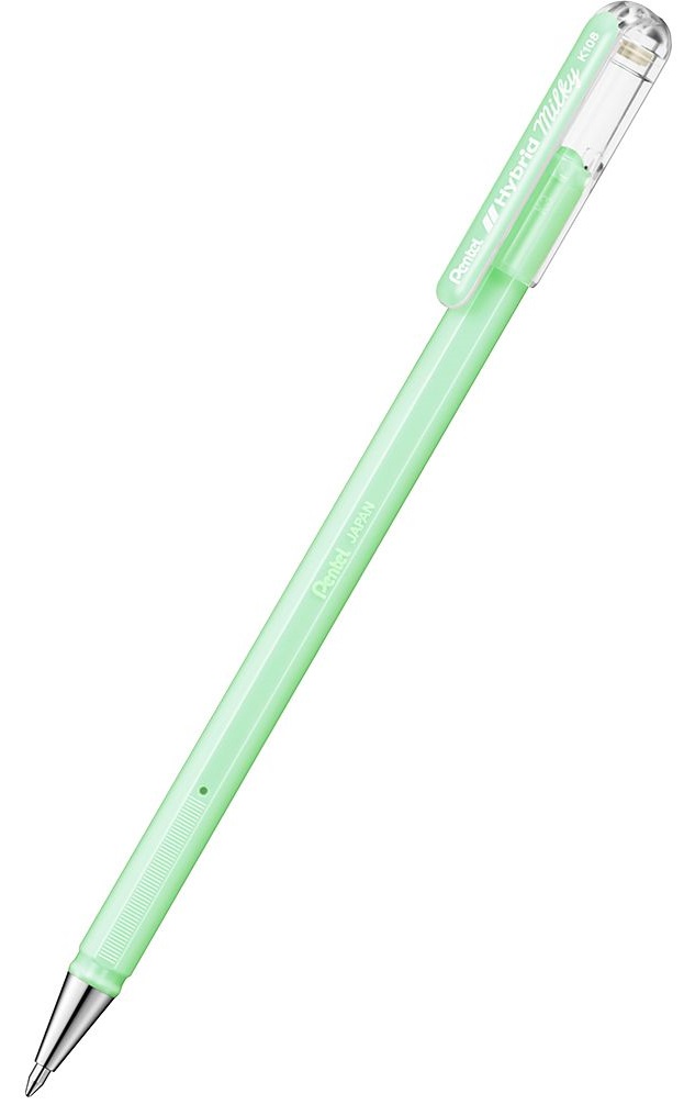 Roller Pentel - Hybrid Milky K 108, 0.8 mm, verde