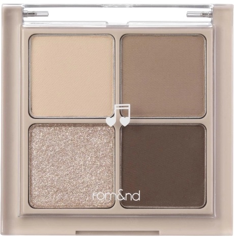 Rom&amp;nd Paletă de farduri de pleoape  Better Than Eyes, M02 Dry Buckwheat Flower, 4 culori