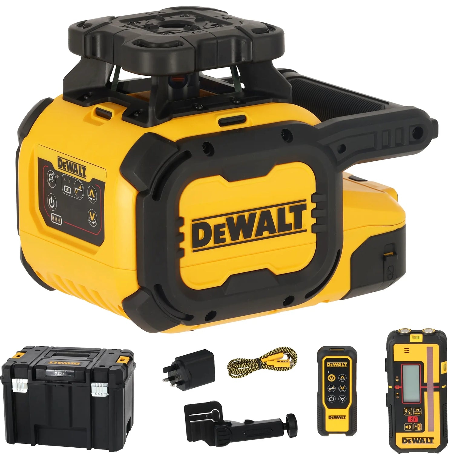 Nivelă laser rotativă DeWALT - DCLE15211R-QW, cu receptor și geantă