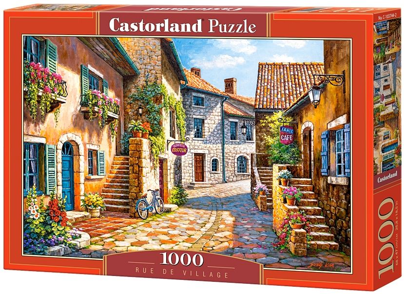 Puzzle Castorland din 1000 de piese - Satul Rue