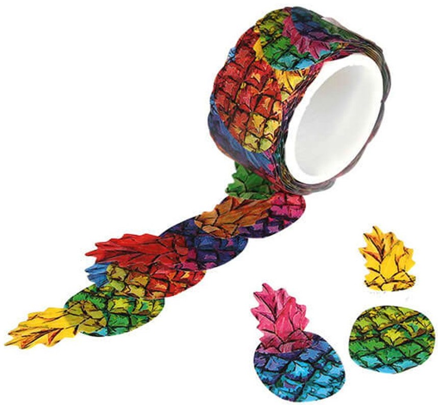 Rola cu stickere Folia - Ananas, 200 bucati