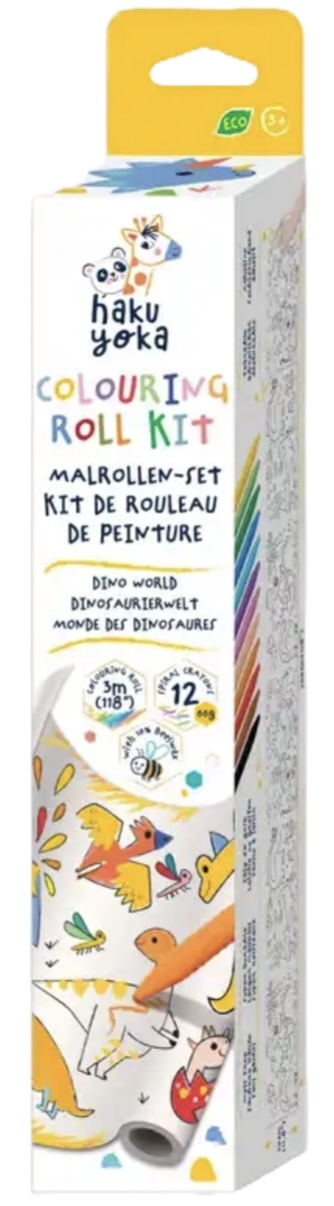 Rolă de colorat Haku Yoka - Dinozauri, 3 m