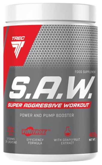 S.A.W. Powder, grapefruit cu cireașă, 400 g, Trec Nutrition