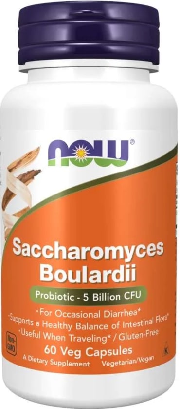 Saccharomyces Boulardii, 60 capsule vegetale, Now Foods - imagine 2