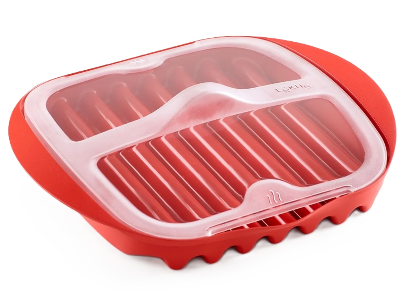 Recipient pentru bacon pentru cuptor cu microunde Lekue - Pentru 6 felii