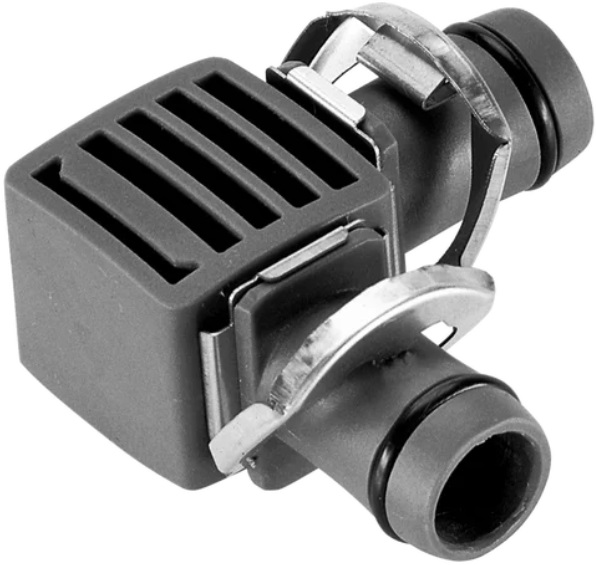 Conector furtun Gardena - Irigare prin picurare în colț, 1/2'', 13 mm, 2 buc