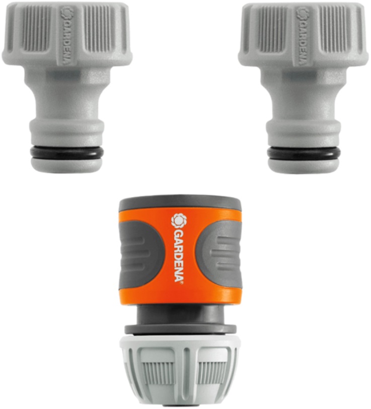 Conector furtun  Gardena - Premium, Racord rapid furtun cu două accesorii, 1/2''-5/8''
