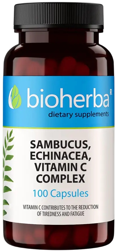 Sambucus Echinacea & Vitamin C Complex, 100 capsule, Bioherba