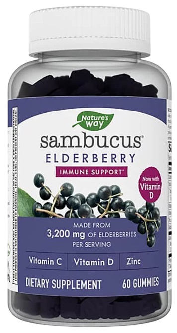 Sambucus Gummies, 60 tablete de jeleu, Nature's Way