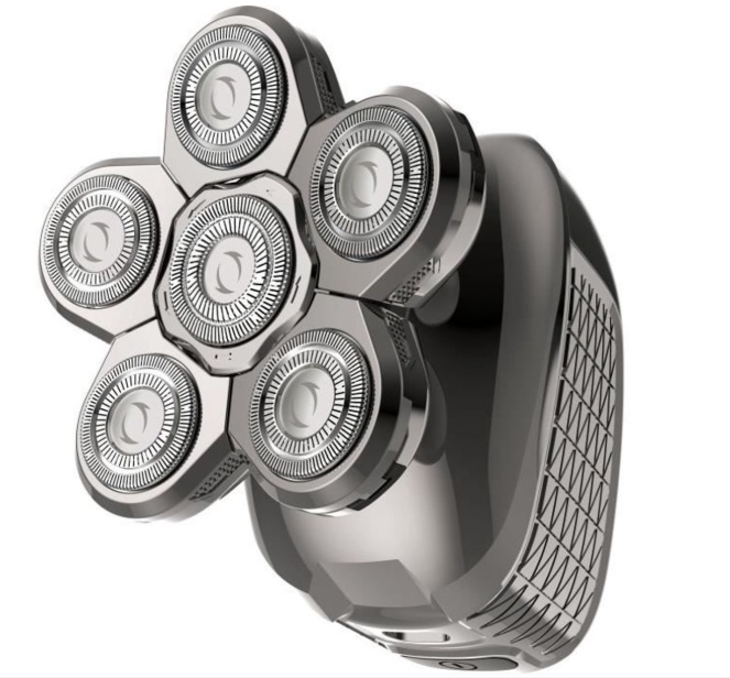 Aparat de ras pentru cap Jean Louis David -  360 Xtreme, 6 capete, gri