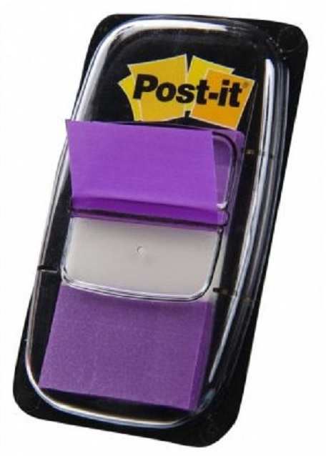 Indici autoadezivi Post-it 680-8 - Mov, 2.5 х 4.3 cm, 50 buc.