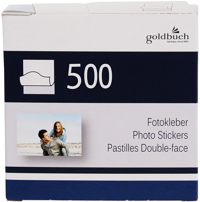 Autocolante autoadezive pentru fotografii Goldbuch - 500 buc, 9 x 9 cm