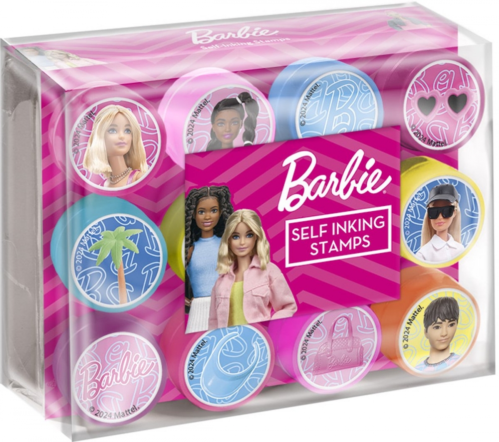 Ștampile auto-încărcabile Totum - Barbie, 12 buc