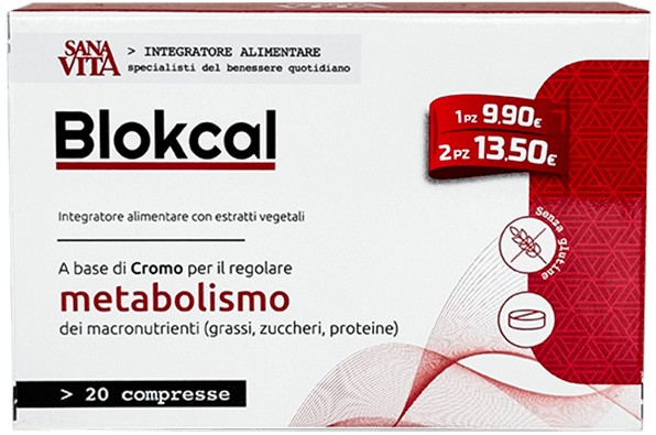 Sanavita Blokcal Pentru un metabolism sănătos, 20 tablete, Paladin Pharma