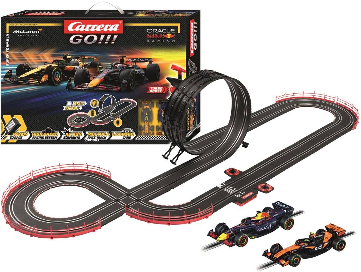 Pistă de curse Carrera Go - McLaren &amp; RedBull Racing Super Formula, 5.3 m