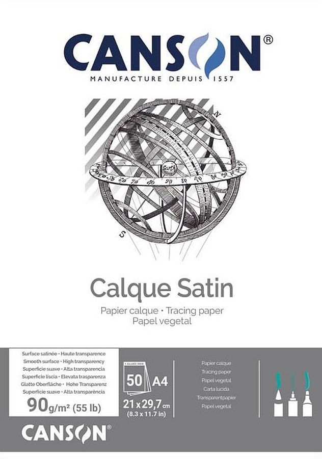 Hârtie satinată pausz Canson - A4, 50 foi