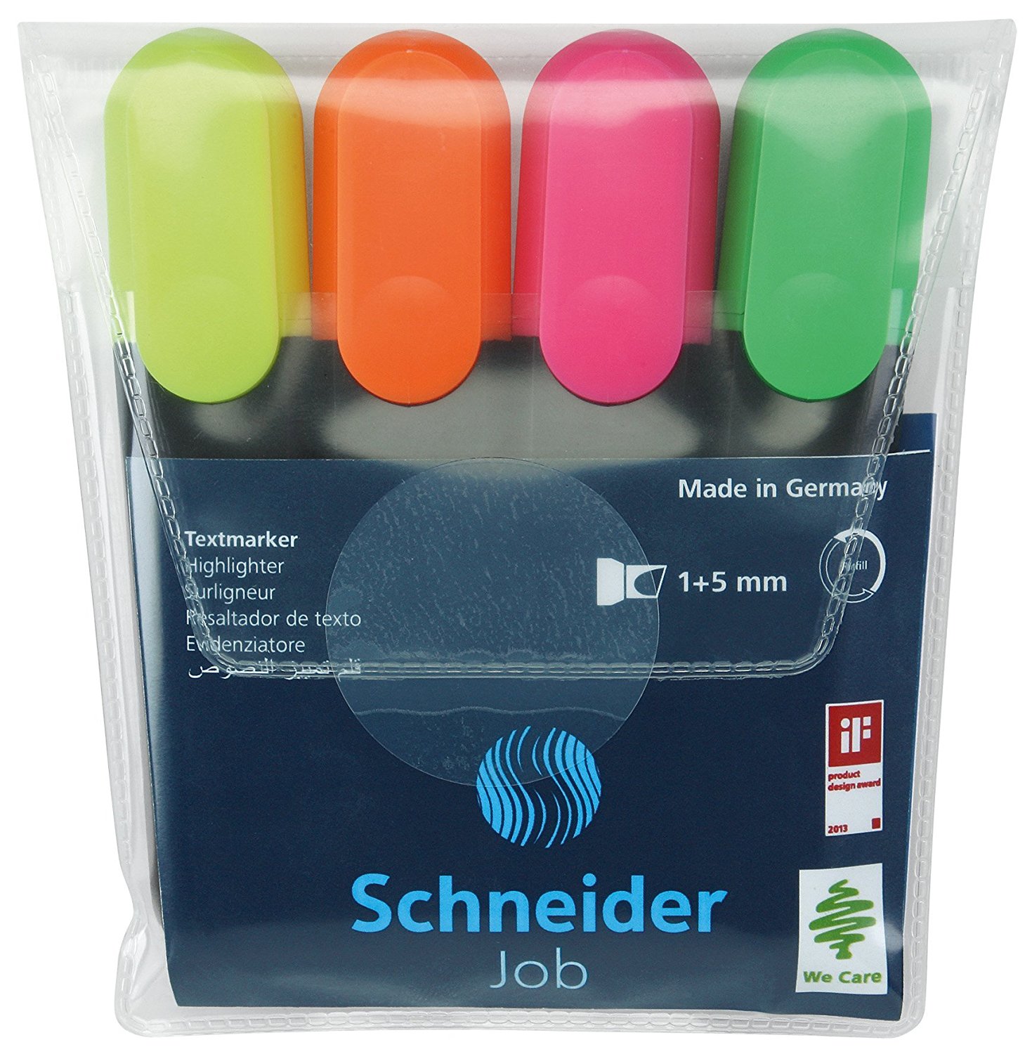 Marcatori de text Schneider Job - 4 culori