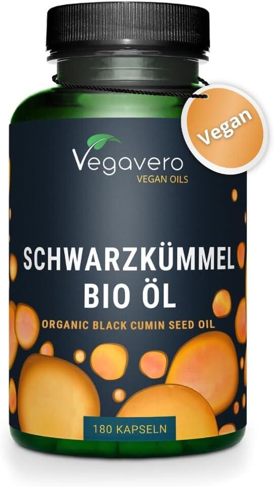 Schwarzkümmelöl Bio, 180 capsule, Vegavero