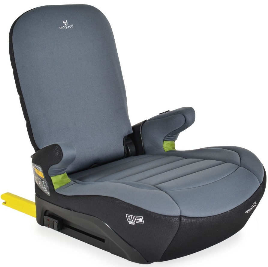 Scaun auto Cangaroo - Galaxy, IsoFix, i-Size, 125-150 cm, Space-Gray
