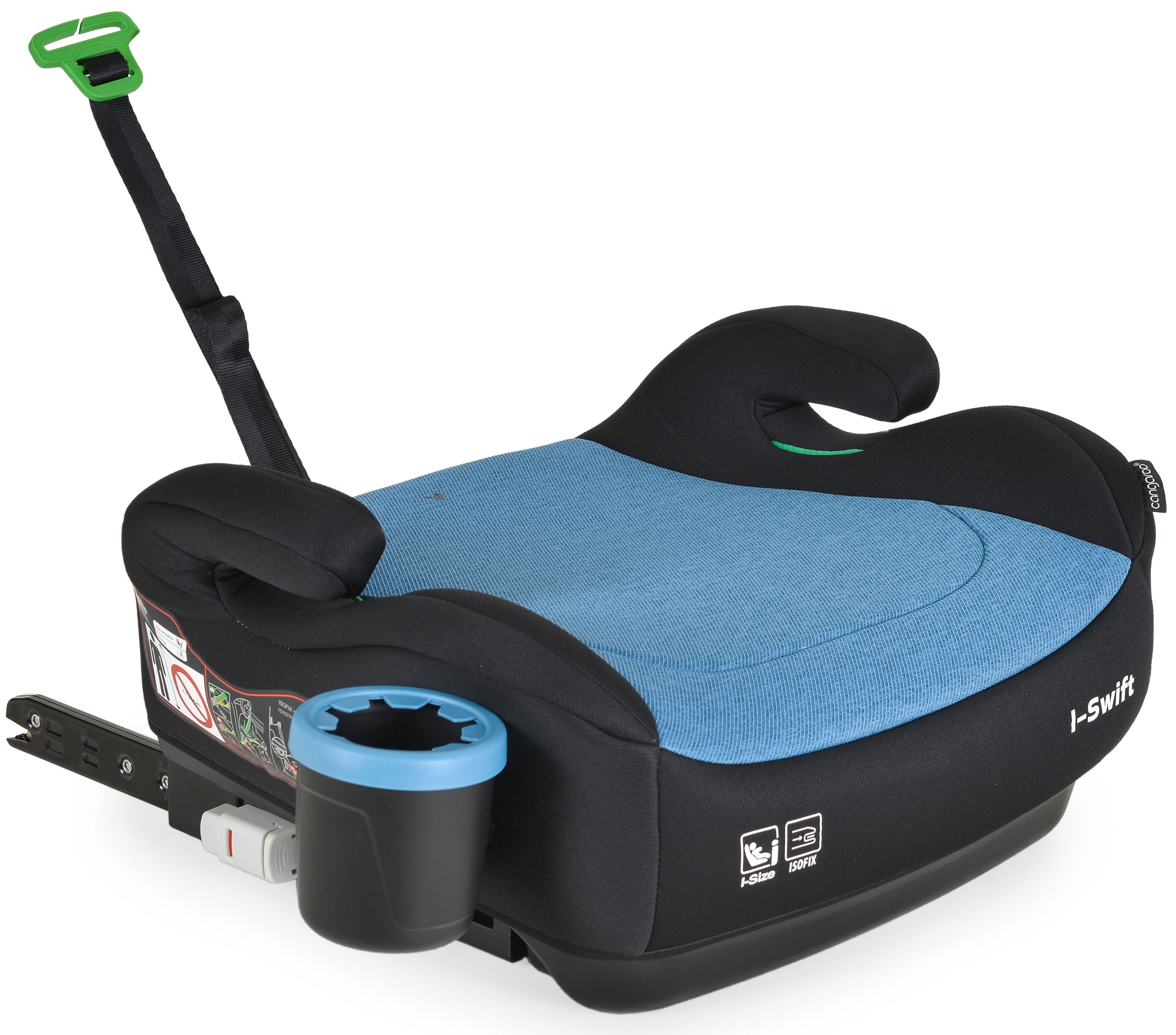 Inaltator scaun auto Cangaroo - I-Swift, i-Size, с IsoFix, 125-150 cm, albastru