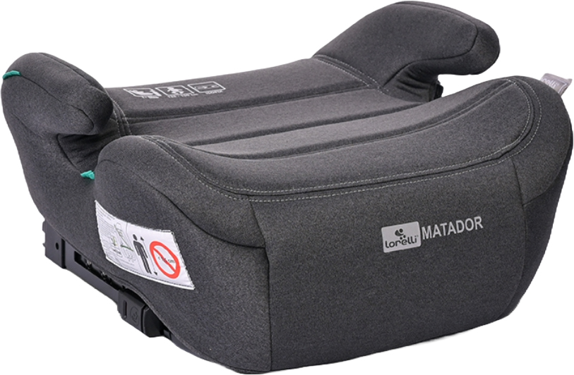 Înălțător auto  Lorelli - Matador, IsoFix, i-Size, 125-150 cm, Black Jasper