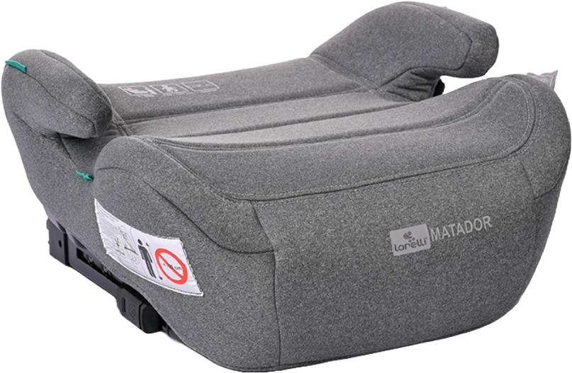 Înălțător auto Lorelli - Matador, IsoFix, i-Size, 125-150 cm, Grey