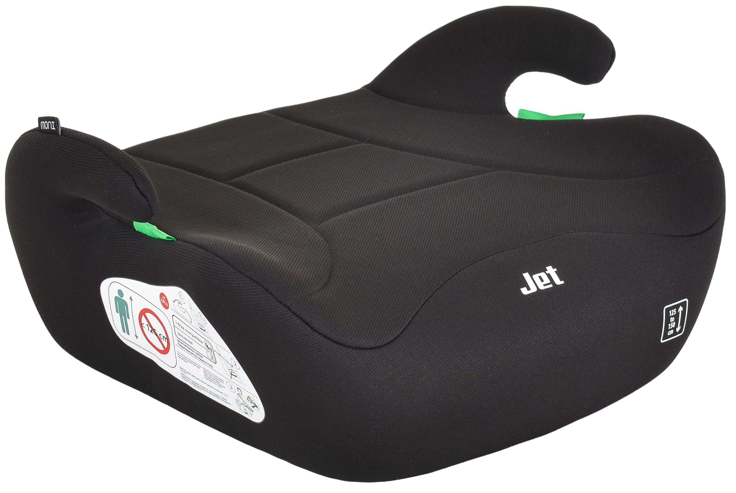 Inaltator scaun auto  Moni - Jet, i-Size, 125-150 cm, negru