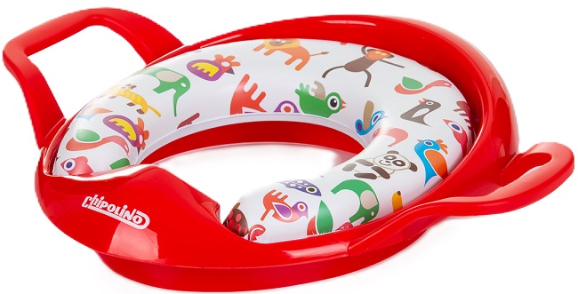 Scaun pentru toaletă Chipolino - Softi, roșu