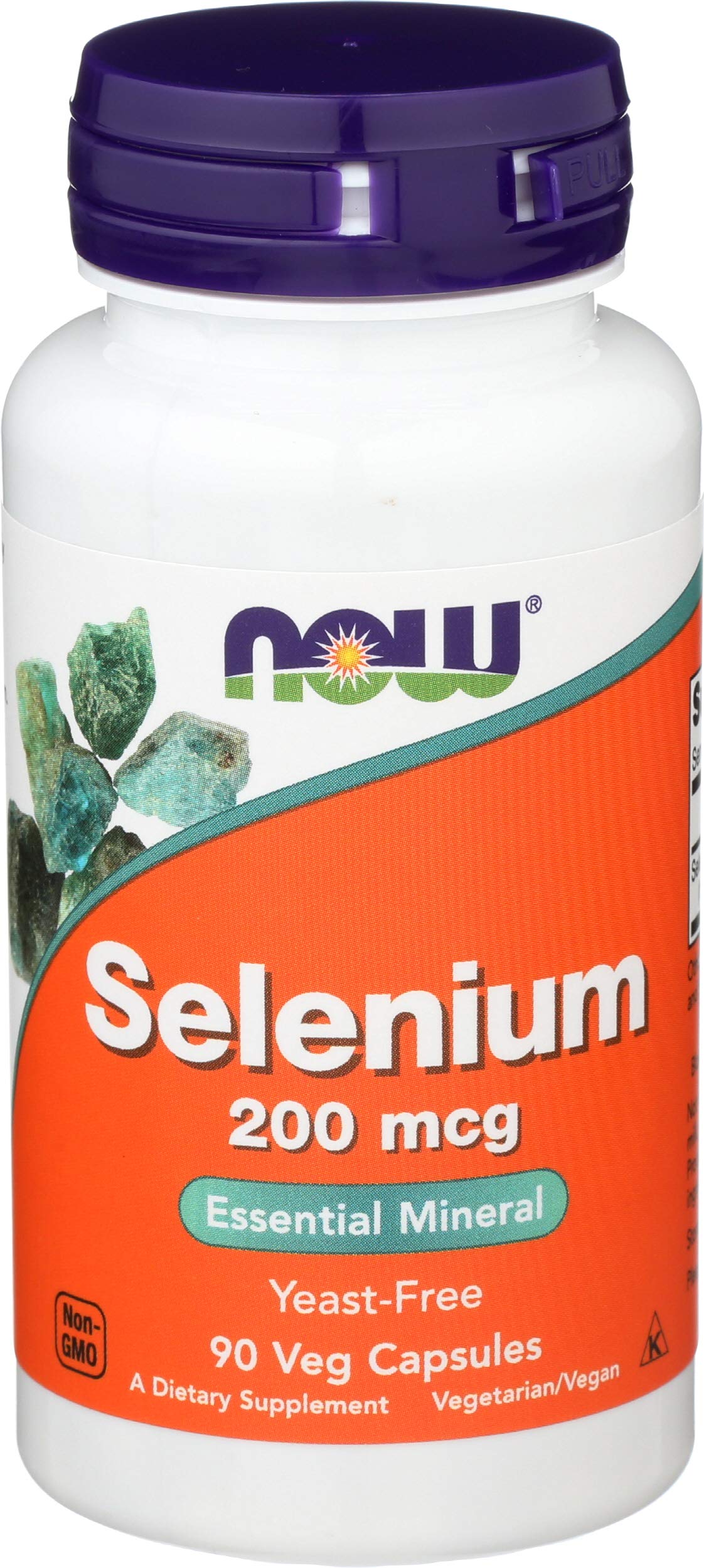 Seleniu, 200 mcg, 90 capsule vegetale, Now Foods - imagine 3