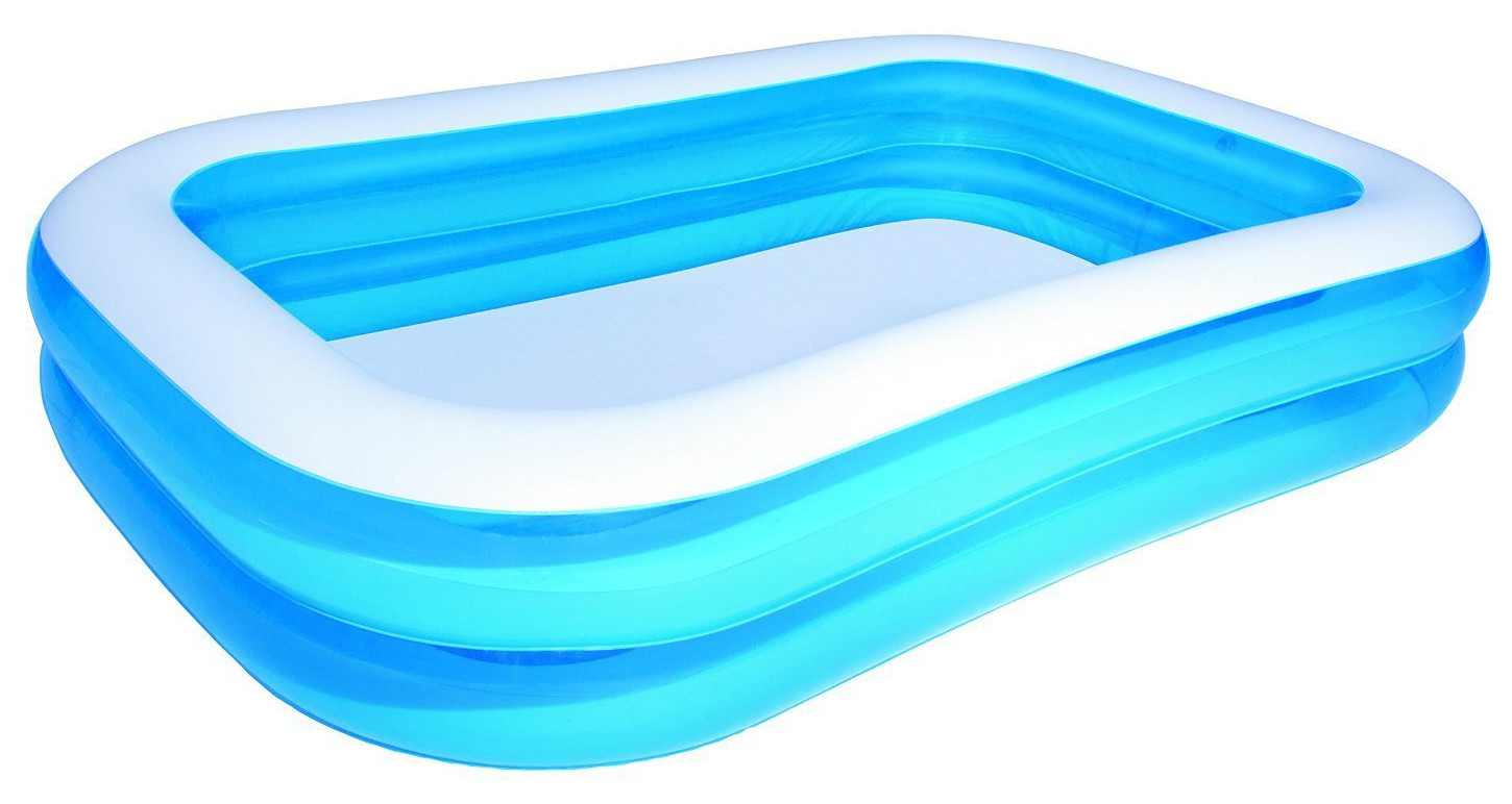 Familie piscina gonflabila Bestway cu o dunga alba
