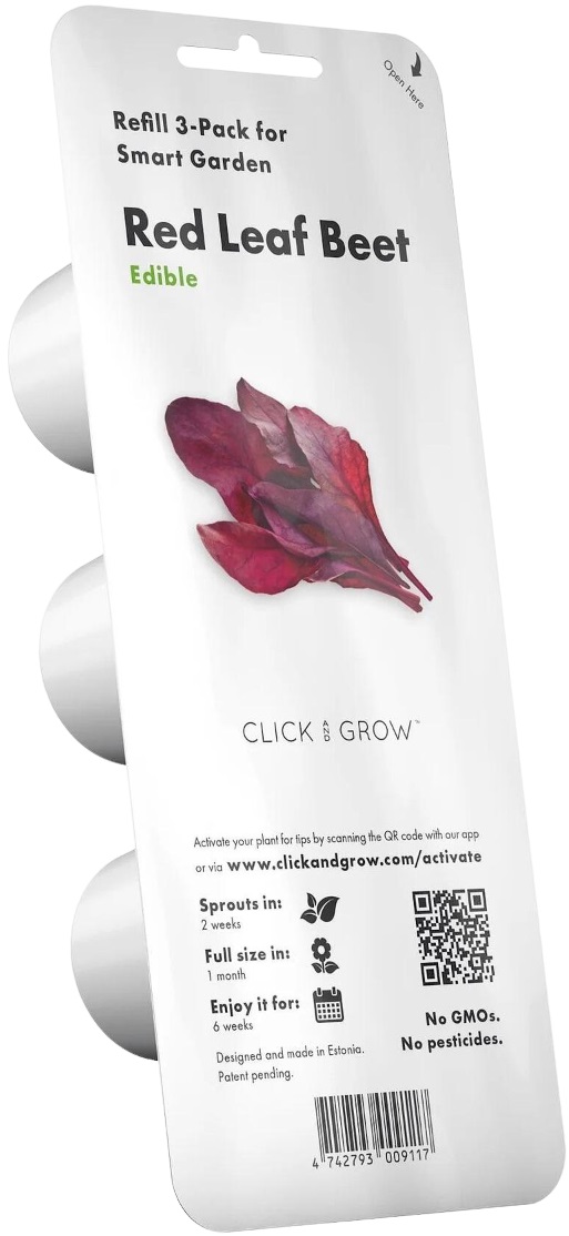 Semințe Click and Grow - Red leaf beet, 3 rezerve