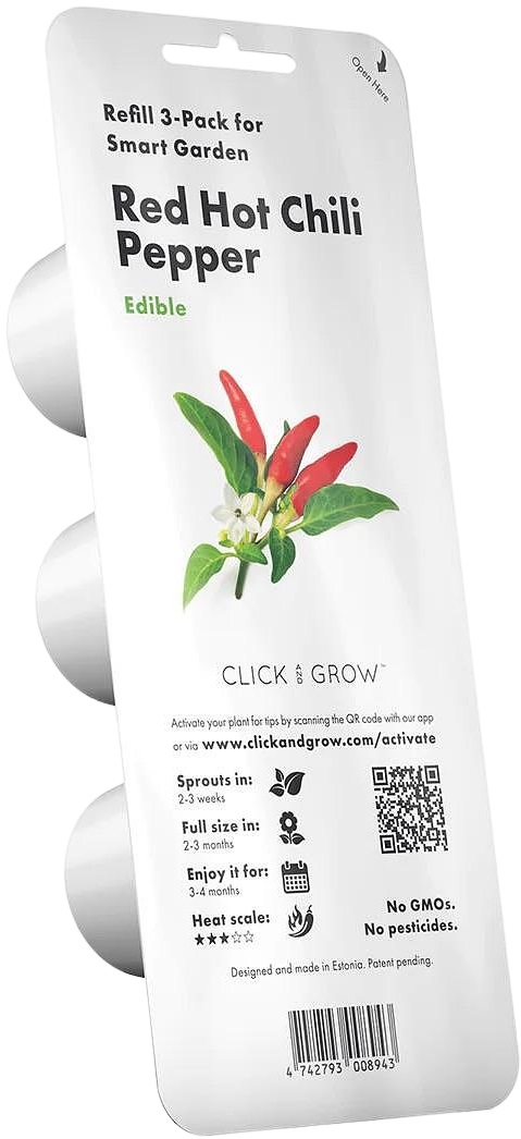 Semințe Click and Grow - Ardei iute roșu, 3 rezerve