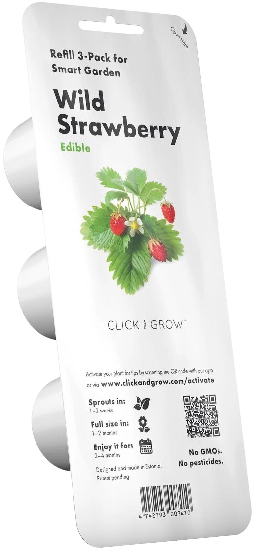 Semințe Click and Grow - Wild strawberry, 3 rezerve