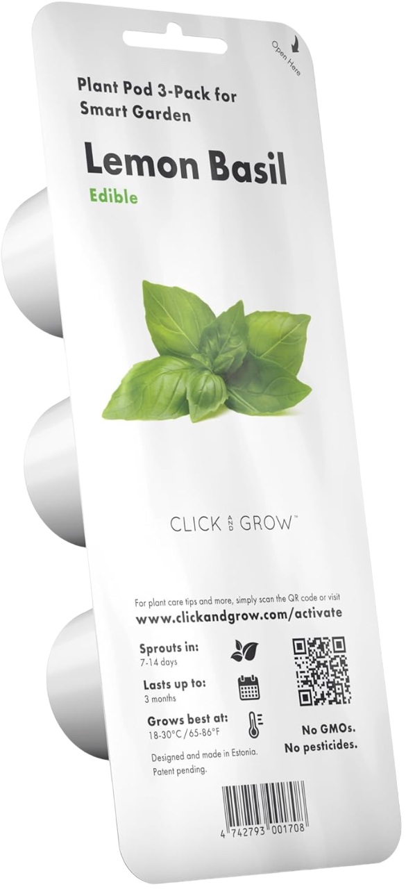 Semințe Click and Grow - Lemon basil, 3 rezerve