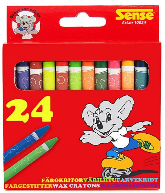 Pasteluri colorate Sense – 24 bucati