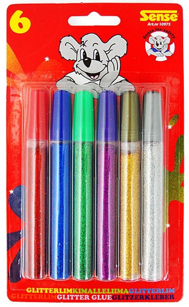 Lipici stralucitor pentru decorare Sense – 6 bucati