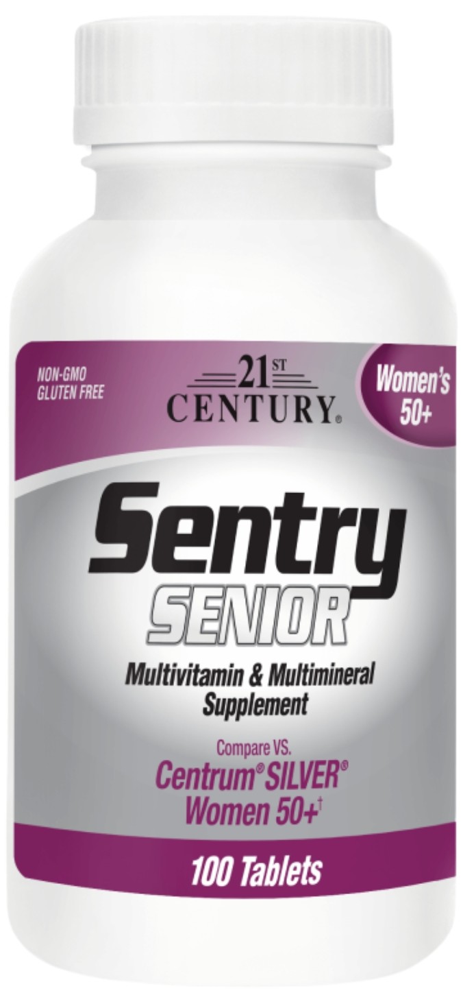 Sentry Senior Women's 50+ Multivitamin & Multimineral, 100 tablete, 21st Century