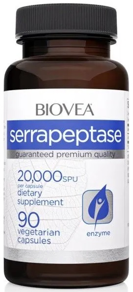 Serrapeptase, 20000 IU, 90 capsule, Biovea