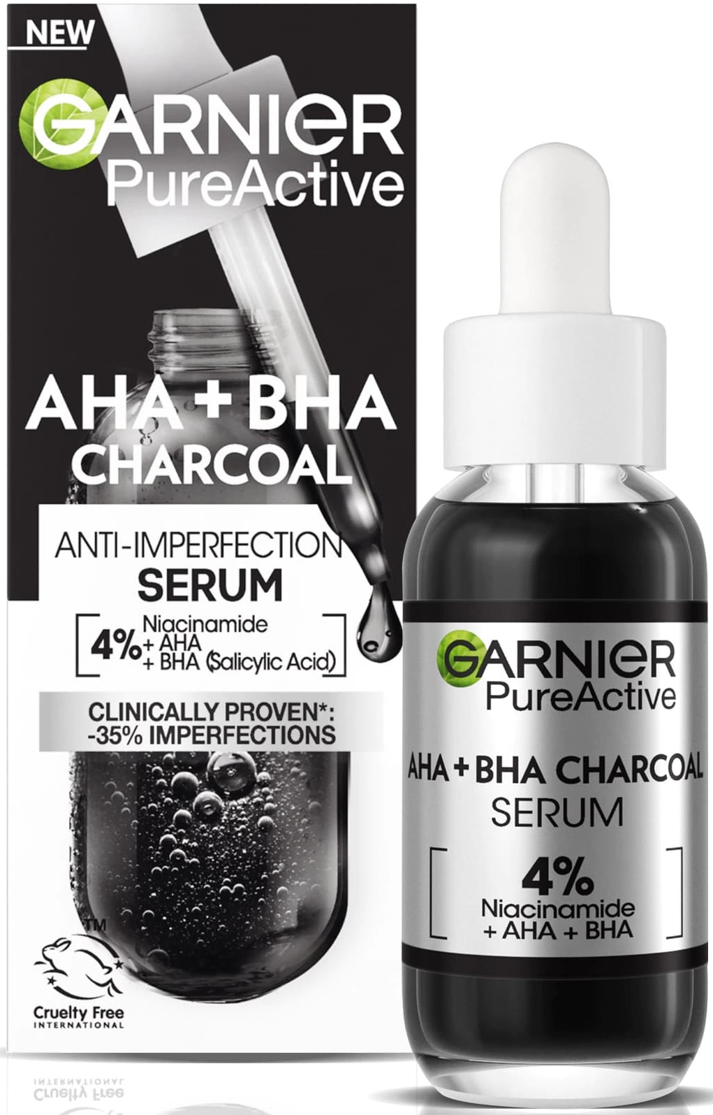 Garnier Pure Active Ser facial Charcoal, 30 ml