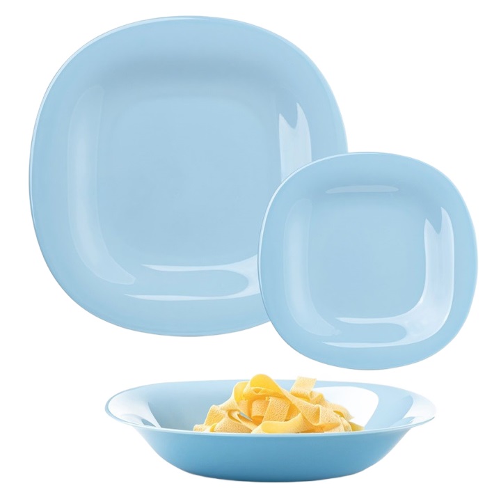 Set de veselă Luminarc - Carine, Light Blue, 18 piese, albastru deschis