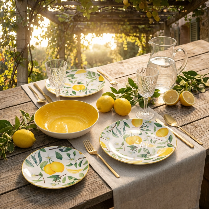 Serviciu de masă  Morello - Lemon Garden, 18 piese