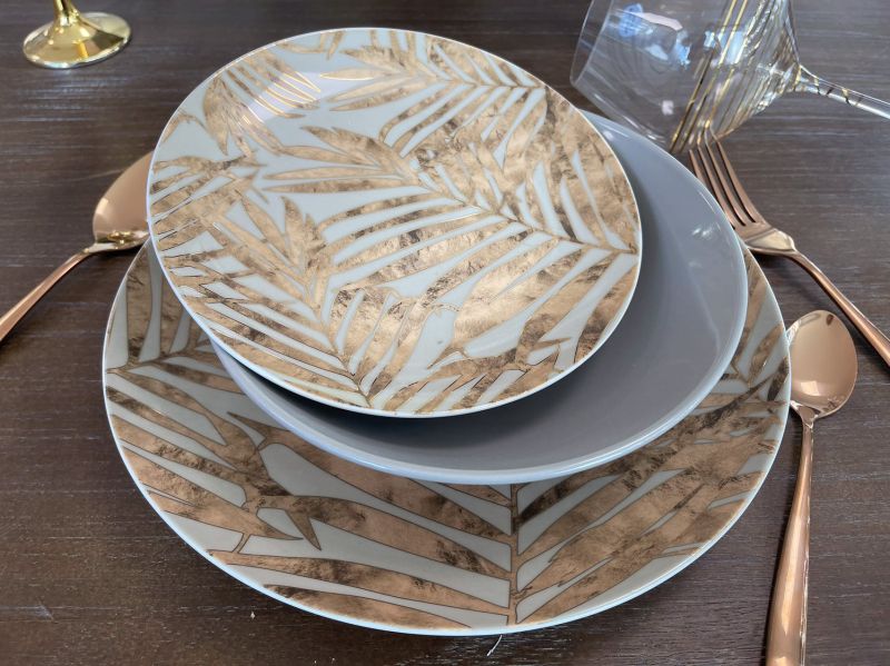 Set de servire pentru masă Morello - Malibu, 18 piese, Gray