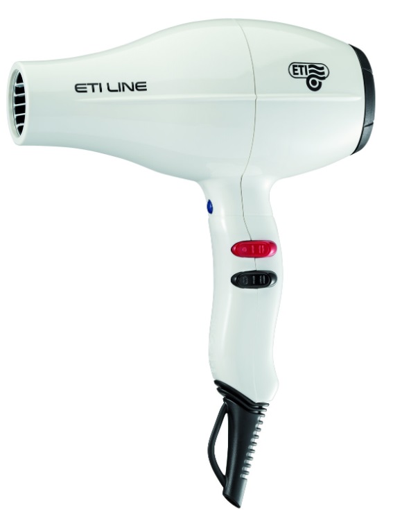 Uscător de păr profesional ETI - Line, 2400W, 2 viteze, alb